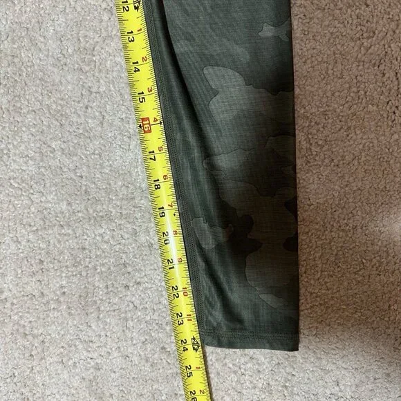 PrAna Leggings Women’s Small Green Camo Electa Yoga Work Out High Rise Pocket - Picture 6 of 11